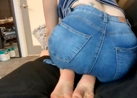 Amateur striptease and Solo masturbation