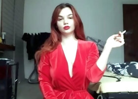 Miss Bunny - Smoking In Red