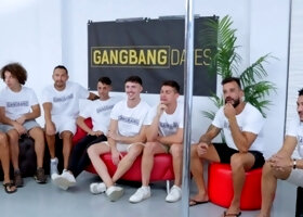 Lina Arian Joy Takes Seven-Man Airtight Gangbang