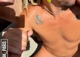 Ass Wrecked Bareback, Throat Fucked Until Tears, Face Covered in Cum by Three Bears in Bcn!!!