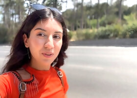 Crazy Girl Sucking Dick in the Bushes - Huge Facial Public Cumwalk