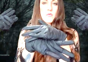 Dommetomorrow - Black Medical Exam Nitrile Gloves