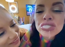 Amateur webcam blowjob and cumshot