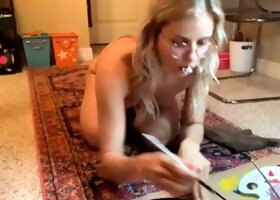 Cute Blonde Teen Solo Orgasm