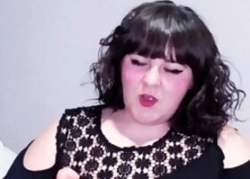 Chubby Brunette Big Boobs Dildo Masturbation