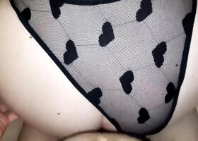 Marshmallow Sweets Big Cock Dominates Girlfriend, Breeds Her and Creampies Deep