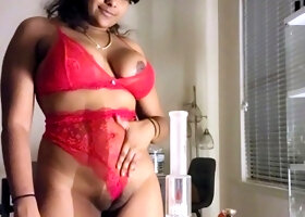 Lingerie and Dildo Masturbation