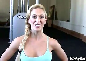 Mickey Mod Turns Cherie DeVille Workout Shoot Into Bondage Blowjob Anal Dom