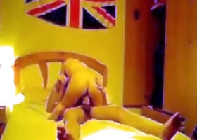 French Brunette College Couple on Webcam