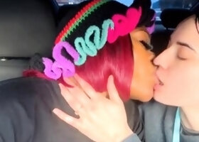 Redhead And Brunette Lesbians Get Down