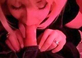 Pati blonde tranny prostitute blowjob in club
