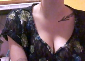 Clockwork cat Playing-with-my-huge-natural-tits