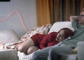 Step Mom Takes a u201cnapu201d While Step Son Uses Her Mouth & Pussy on Christmas