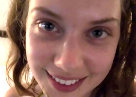 Hot amateur blonde teens fingers her ass on free chat