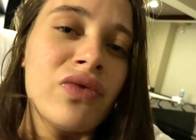 Hot ho gives blowjob and handjob in hot pov scene