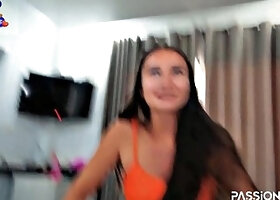 Bikini Shoot in Hotel Ends with Cowgirl Ride and Cumshot
