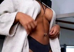 Hot Black Maid Does Some Webcam Black and Ebony