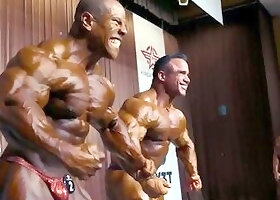 Flex Lewis, Jose Raymond, David Henry, and Another Bodybuilders Sexy Posing @ Korea Grand Pr